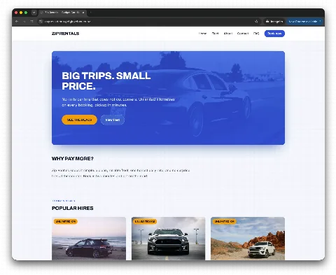 Express theme — live Glovebox Site demo