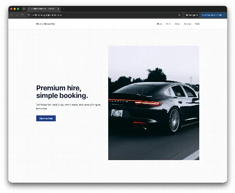 Studio theme — live Glovebox Site demo